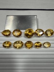 Citrine scintillante facettée pour bijoux de mode, citrine naturelle taillée pour bijoux à prix abordable - Product Image 2