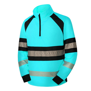 Custom <b>Men</b> Reflective Safety Bomber <b>Jacket</b> High-Visibility Waterproof Canvas Stand Collar Winter Security Guard <b>Letter</b> Front - Product Image 3