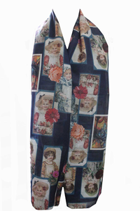 Écharpes et foulards imprimés en soie indienne pour femmes, lots en gros, foulards de cou, bandeaux pour cheveux, multicolores, cadeau ethnique, style bohème chic - Product Image 6