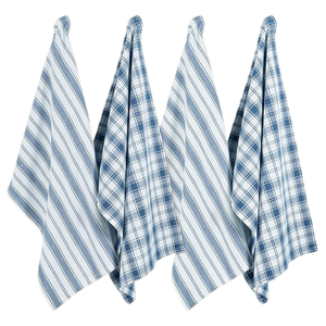 Serviettes de cuisine rayées 100% coton tissé, torchons absorbants et rafraîchissants, ensemble cadeau, nettoyage à sec, vente en gros, faible MOQ, Inde - Product Image 3