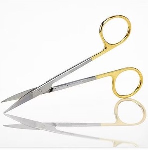 Instrument de coupe Irris-Ciseaux à moitié plaqué or de haute qualité pour une utilisation médicale et beauté kit de sutur de premiers soins instrument médical - Product Image 6