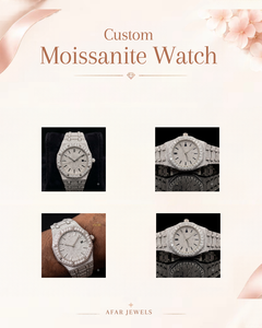 Montre-bracelet de luxe en acier inoxydable avec diamants Moissanite VVS de haute qualité, mouvement à quartz, style Hip Hop glacé, édition limitée - Product Image 1