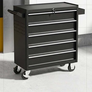 2-Drawer Mobile Steel <b>Tool</b> Chest | Lockable Drawers <b>Cabinet</b> OEM/ OBM Customization 200kg Load Capacity Industrial Style 3-Year - Product Image 2