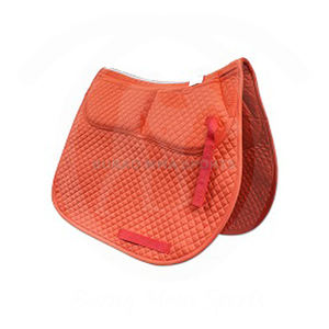 แผ่นรองอานม้าแบบเรียบ ย้อมสีพื้น บรรจุใยฝ้าย บุด้วยผ้าฟลีซ น้ำหนักเบา ผลิตตามแบบ OEM - Product Image 5