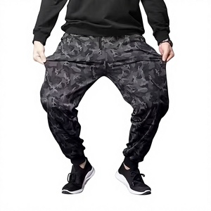 Pantalon de jogging et de survêtement pour homme en coton (95%) grande taille, couleur unie, vêtements de sport - Product Image 6