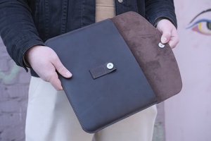 Wholesale Vintage Genuine Leather Protective Laptop <b>Tablet</b> Case Sleeve <b>Bag</b> New Business Style Ideas for Sale - Product Image 6