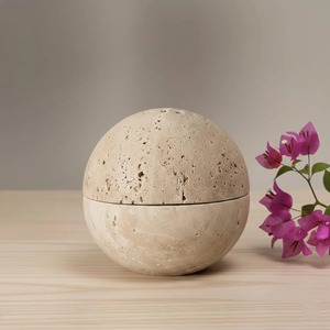 Elegant Custom Resin Travertine Mabkhara Luxury Arabic Incense Burner for <b>Oud</b> <b>Bakhoor</b> Home Decoration and Hospitality - Product Image 4