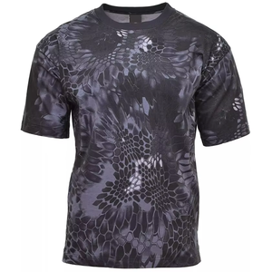 <b>Men's</b> Tie-Dye <b>Floral</b> Print Short Sleeve <b>T</b>-<b>Shirt</b> Regular Fit O-Neck Knitted Casual Style - Product Image 4