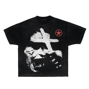 Camisetas Personalizadas al por Mayor para Hombre, Elegantes y Modernas, Cuello Redondo, 100% Algodón Jersey, de la Más Alta Calidad, Camisetas con Estampado Personalizado OEM - Product Image 1