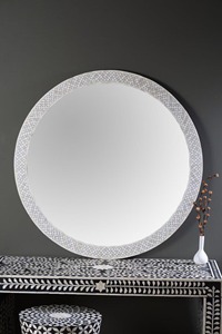 Nouveau miroir en os incrusté pour la décoration murale ou la décoration intérieure, provenant d'Inde, couleur personnalisée, forme personnalisée - Product Image 6