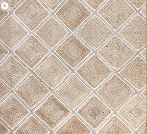 Colección de Alfombras Rugsmore - Alfombra de Yute Natural con Diseño de Diamantes, Alfombra de Yute del Fabricante Nhat Minh, Hecha a Mano en Vietnam, Venta al Por Mayor - Product Image 1
