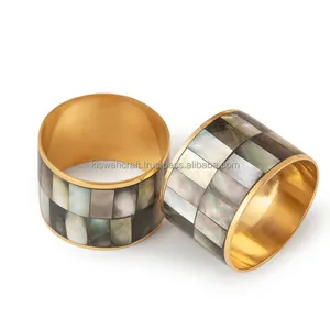 แหวนรองผ้าเช็ดปากไม้บีชคลาสสิก สไตล์ยุโรปสมัยใหม่ รูปทรงสี่เหลี่ยม สีและขนาดปรับแต่งได้ ที่วางกระดาษเช็ดปากสำหรับงานปาร์ตี้ - Product Image 5