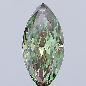Diamant de laboratoire taille marquise, couleur vert vif fantaisie, clarté VVS, CVD, taille excellente, diamants certifiés IGI - Product Image 3