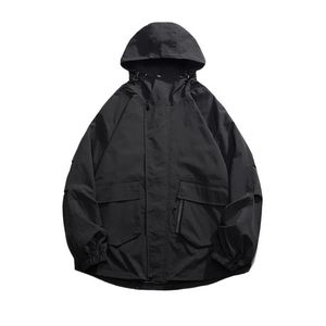 Chaqueta ECOACH para Hombre, Impermeable, con Capucha, Cortavientos, Térmica, para Invierno, con Cierre Completo, Informal, para Senderismo y Camping, con Logotipo Personalizado - Product Image 5