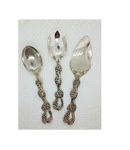 Long Handle Premium Metal Salad <b>Server</b> Set For Deep Bowl Mixing And <b>Buffet</b> Table Service - Product Image 1