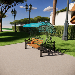 Chic Wrought Iron <b>Swing</b> - Modern Outdoor Metal Hanging Porch Bench Chair with Heavy Duty Chains for Cozy Garden <b>Patio</b> Relaxation - Product Image 1