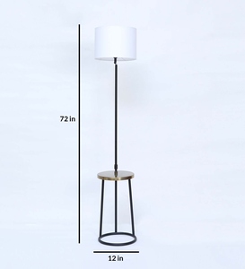 Lampe sur pied originale avec abat-jour en tissu blanc de luxe et base en métal, OEM ODM, faible MOQ, prix d'usine, vente en gros, approvisionnement en vrac - Product Image 5