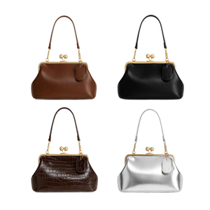 Pink <b>Frame</b> Handbag Women Classic Single Strap PU Leather Wedding Daily Use Hasp Closure Stylish Bag - Product Image 6