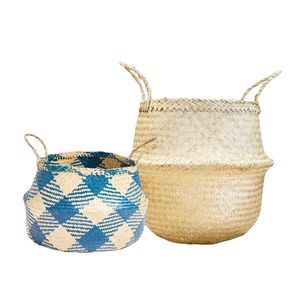 Decorative Handmade SEAGRASS BELLY <b>BASKETS</b> for Plant Pot Cover Home Decor - Product Image 1