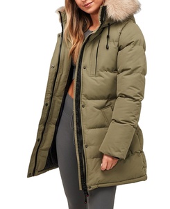 Abrigo de Invierno para Mujer, de Alta Calidad, Largo, Transpirable, Ecológico, Acolchado, con Cierre de Cremallera y Forro de Lana - Product Image 3