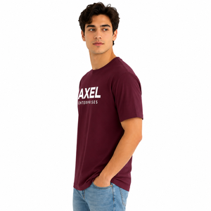 Camiseta de algodón premium para hombre con cuello redondo, logotipo personalizado, tacto suave y cómodo, material transpirable, diseño personalizado para hombre - Product Image 4