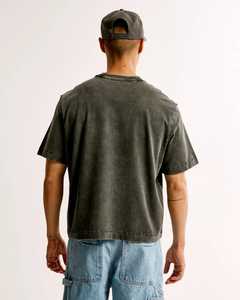 T-shirt pour homme 100% coton à manches courtes, col rond, coupe classique, décontracté, écologique, respirant, avec logo sur le devant - Product Image 4