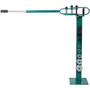 Piegatubi Compatto a 7 Matrici con Base a Piedistallo, Versatile, per Tubi Metallici, con Manico Telescopico Verniciato a Polvere, per Piegatura Massima di Tubi - Product Image 6