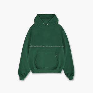 เสื้อฮู้ดดี้และเสื้อสเวตเชิ้ตผู้ชายแบบถักเอง ระบายอากาศได้ดี ผลิตจากผ้าฝ้ายออร์แกนิค 100% ปักลายพิมพ์นูน - Product Image 1