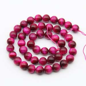 พลอยตาเสือสีแดงธรรมชาติทรงกลมเจียระไนแบบเหลี่ยม  ขนาดเท่ากัน  ไม่ผ่านการบำบัด  รับรองคุณภาพ  ลูกปัดสำหรับทำเครื่องประดับ  ขายส่งจำนวนมาก - Product Image 5