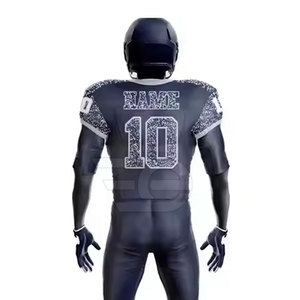 Uniforme de football américain à manches courtes, léger, pour l'entraînement en équipe, vêtements de sport personnalisés pour hommes - Product Image 5