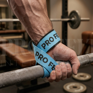 Sangles de musculation haute performance avec boucle d'ancrage et support de poignet rembourré pour entraînement en salle de sport, logo personnalisé - Product Image 4