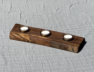 Candle <b>Holder</b> Solid Walnut <b>Tea</b> <b>Light</b> <b>Holder</b> Handmade Natural Wood Candle Stand Decorative Tabletop Tealight <b>Holder</b> - Product Image 3