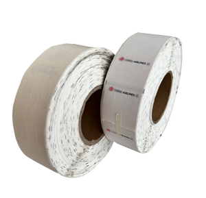 Étiquettes de bagages pour compagnies aériennes, autocollants personnalisés, taille sur mesure, impression thermique directe, adhésif permanent, papier vélin - Product Image 3