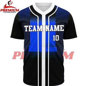 Maillot de baseball 100% polyester léger et respirant, dernier modèle avec impression par sublimation, vêtements d'équipe, maillots de sport - Product Image 3