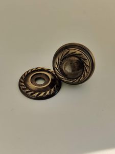 Antique Brass Cabinet <b>Drawer</b> Knobs Brownish <b>Gold</b> Vintage Wardrobe Kitchen Door <b>Pull</b> Handle Classic Furniture Hardware - Product Image 2