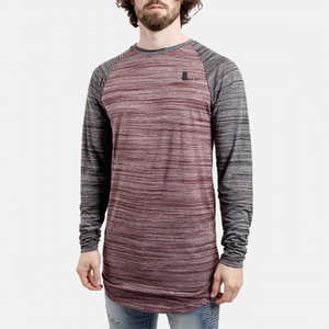 <b>Men's</b> Long Sleeve O-Neck Solid Color Nonwoven Breathable Quick Dry Anti-shrink Casual <b>T</b>-<b>Shirt</b> Cotton/Bamboo Fiber Front Logo - Product Image 5
