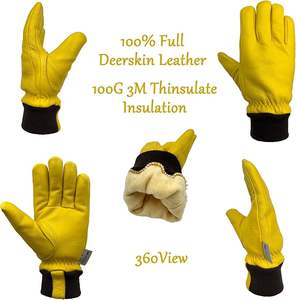 ถุงมือหนังกวางแท้แบบพรีเมียม นุ่มพิเศษสำหรับฤดูหนาว อุ่นเป็นพิเศษ - Product Image 3
