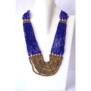 Collier pour femme en perles de verre faites à la main en forme de cœur Divine Glow, bijoux élégants pour les soirées, vente en gros de qualité supérieure, directement de l'usine - Product Image 4