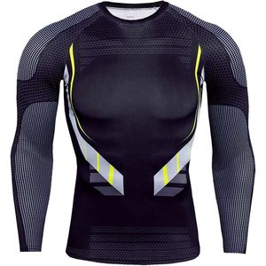 T-shirt de compression unisexe, tissu extensible ajusté, haut de récupération musculaire pour la salle de sport, la remise en forme et les sports - Product Image 4