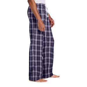 Pantalones de Franela para Hombre, Pantalones de Pijama a Cuadros, Pantalones de Algodón Suave para Estar en Casa, con Bolsillos Laterales, Corte Relajado, Ropa de Dormir Clásica - Product Image 4