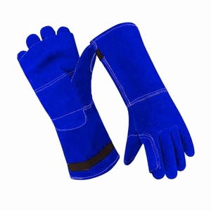 Nouveau design, tablier personnalisé avec logo, gants de soudage en cuir de vachette pleine fleur, résistants à l'abrasion, pour travaux lourds, gants de barbecue - Product Image 3