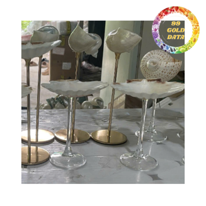 Handmade seashell wine glass natural shell <b>goblet</b> for wine cocktail and home decor supply - Product Image 1