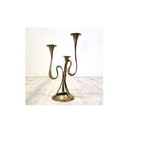 Support de bougie en métal doré de luxe pour mariage, événement festif, support de bougie moderne fait main en fer pour décoration de table à la maison - Product Image 5