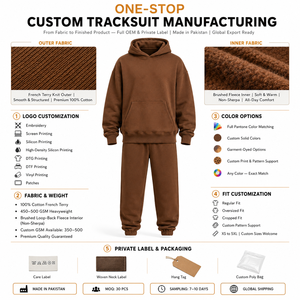 Chándal Unisex de Invierno con Capucha, Corte Holgado, Felpa, Algodón French Terry 480 GSM, Personalizable, Casual, Moderno, Resistente y Cómodo - Product Image 5
