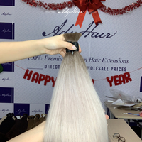 Cheveux bruts brésiliens bouclés en vrac, couleur claire, qualité supérieure, avec pointes en kératine, prix d'usine vietnamien, vente en gros