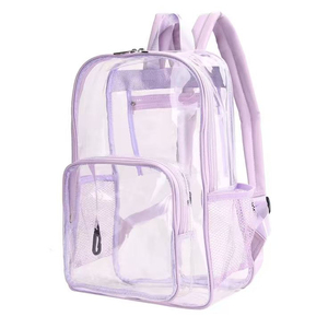 Mochila Transparente de PVC de 17 Pulgadas, Grande, con Certificación TSA, para Deportes, Estadios, Impermeable, para Estudiantes - Product Image 5