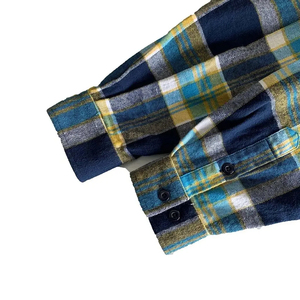 Streetwear Style Custom Sublimation Print Patch Long Sleeve Plaid Shirt Low MOQ Checked Lumberjack <b>Jackets</b> <b>Flannel</b> Fashion Shirt - Product Image 3