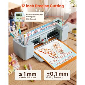 Macchina Tagliatrice per Pellicole Protettive 12 Pollici, Plotter da Taglio per Vinile Touchscreen con Oltre 5000 Design Integrati, Compatibile con Mac e Windows - Product Image 2