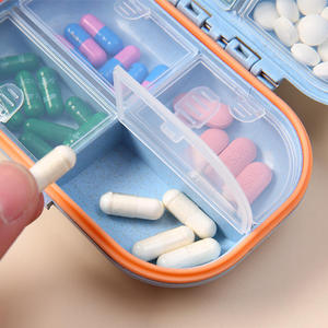 UP-05F <b>7</b>-Compartment Weekly Pill Organizer Plastic for Home & Outdoor Use - Product Image 3