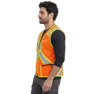 Chaleco de Seguridad Duradero para Hombre, Alta Visibilidad, Reflectante, Ropa de Trabajo Ligera, Ajuste Cómodo, Construcción, Seguridad - Product Image 6